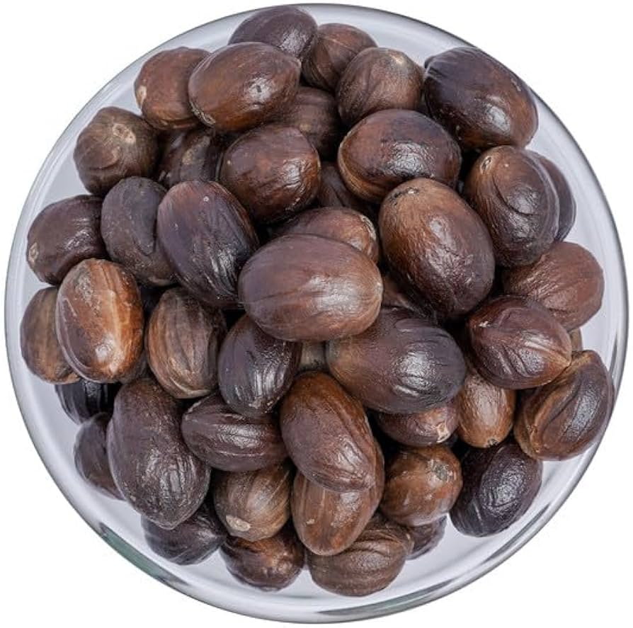 Plants Guru Whole Nutmeg (Jaiphal) 100g | Premium Whole Nutmeg | Naturally Dried | No Added Colours | No Added Preservatives | Aromatic Spice for Sweets, Curries, Baking & Masala-Spices