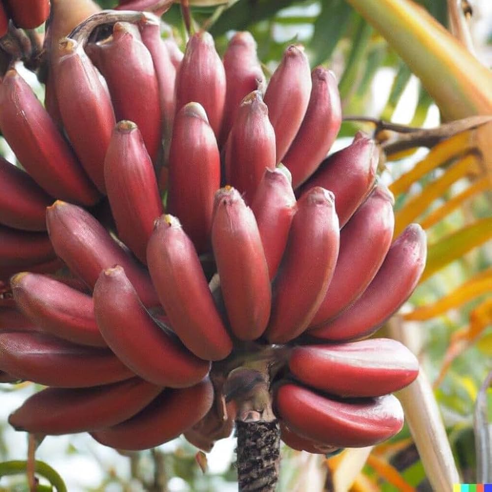 Thai Red Banana – Rare Live Healthy Plant | Original Variety | Tissue-Cultured – 1 Healthy Plant - Fruit Plant