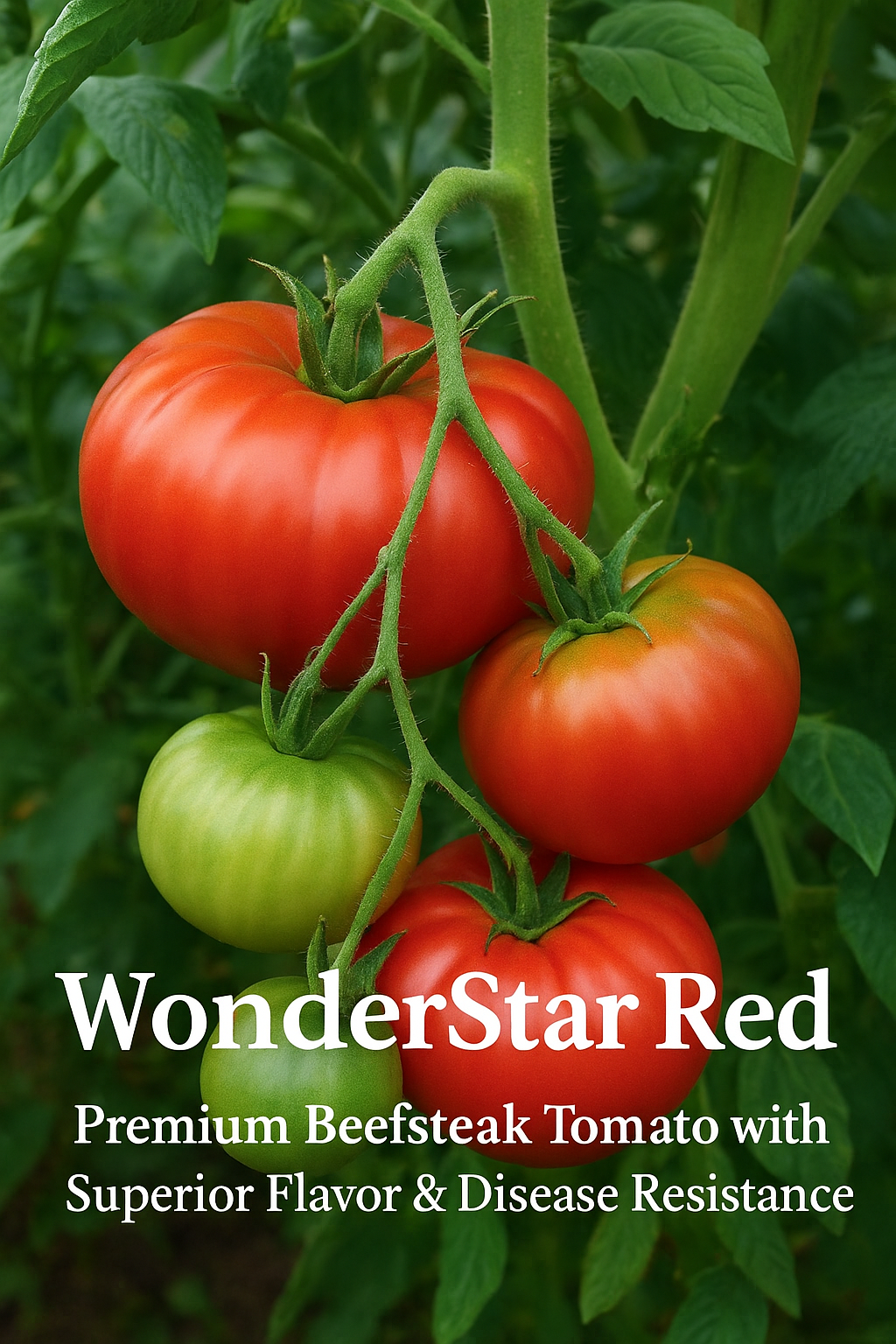 🍅 WonderStar Red – Premium Beefsteak Tomato with Superior Flavor & Disease Resistance (20 Seeds Pack) - Fruit Seeds